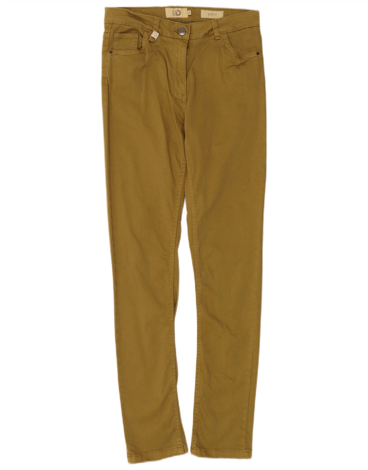 DACK'S Womens Slim Casual Trousers IT 44 Medium W30 L30 Khaki Cotton