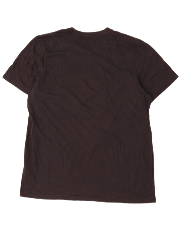 T-shirt grafica da uomo Adidas Top grande in cotone nero
