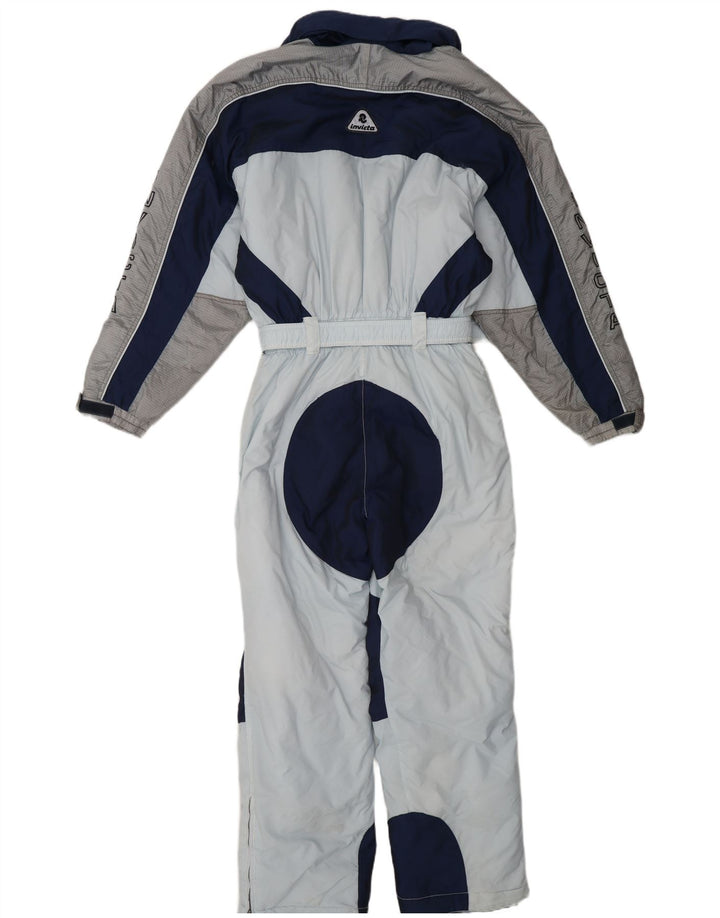 Invicta Boys Hooded Ski Jumpsuit 13-14 Years Blue Colourblock Polyamide
