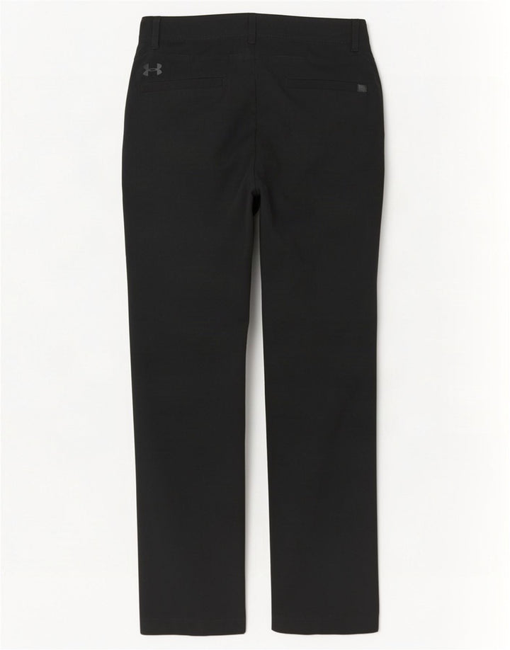 Under Armour Mens Tapered Chino Trousers W34 L30 Black Polyester
