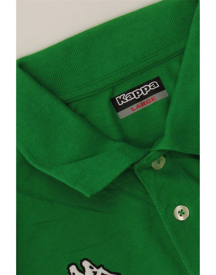 Camisa polo masculina Kappa grande verde