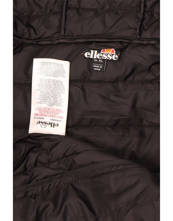 Ellesse Herren-Jacke mit Kapuze, gepolstert, UK 42, XL, Grau, Polyamid
