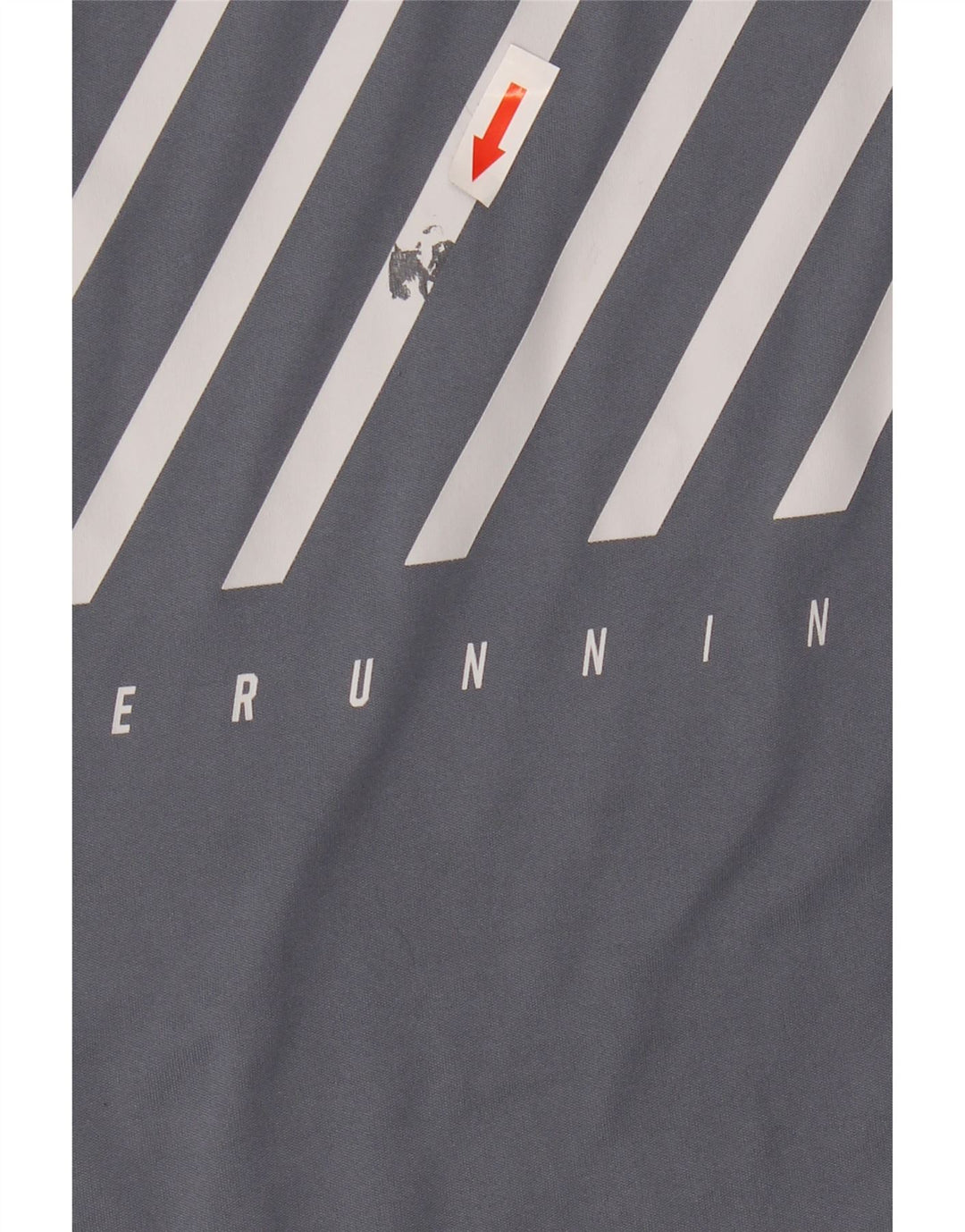 Nike Mens Dri Fit Graphic T-Shirt Top XL Grey Striped Polyester