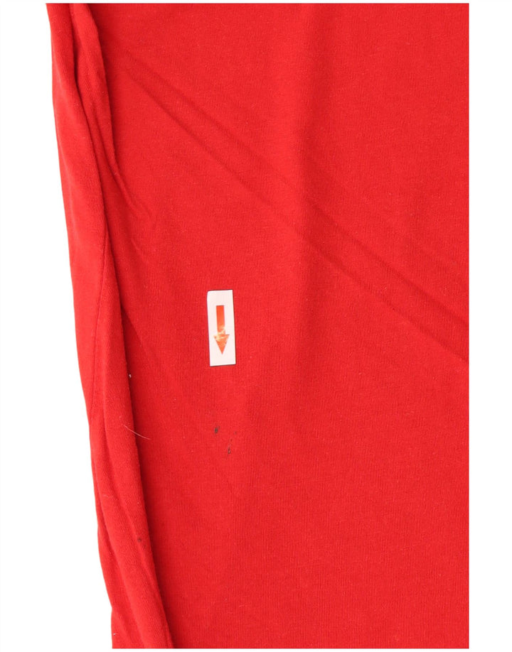 Quiksilver Herre grafisk T-shirt Top Medium Rød