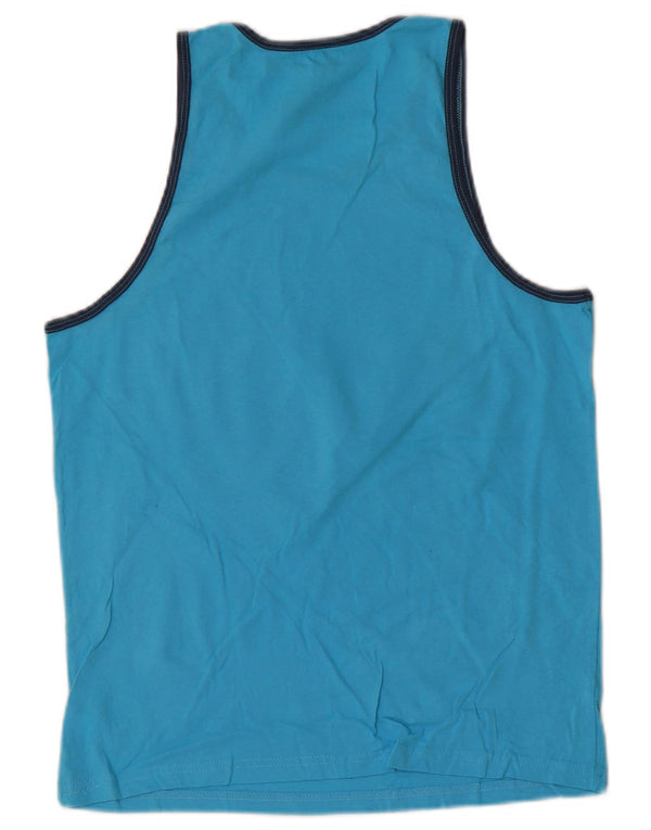 Hard Rock Cafe Boys Cancun Grafisk Vest Top 13-14 År Stor Blå Bomuld