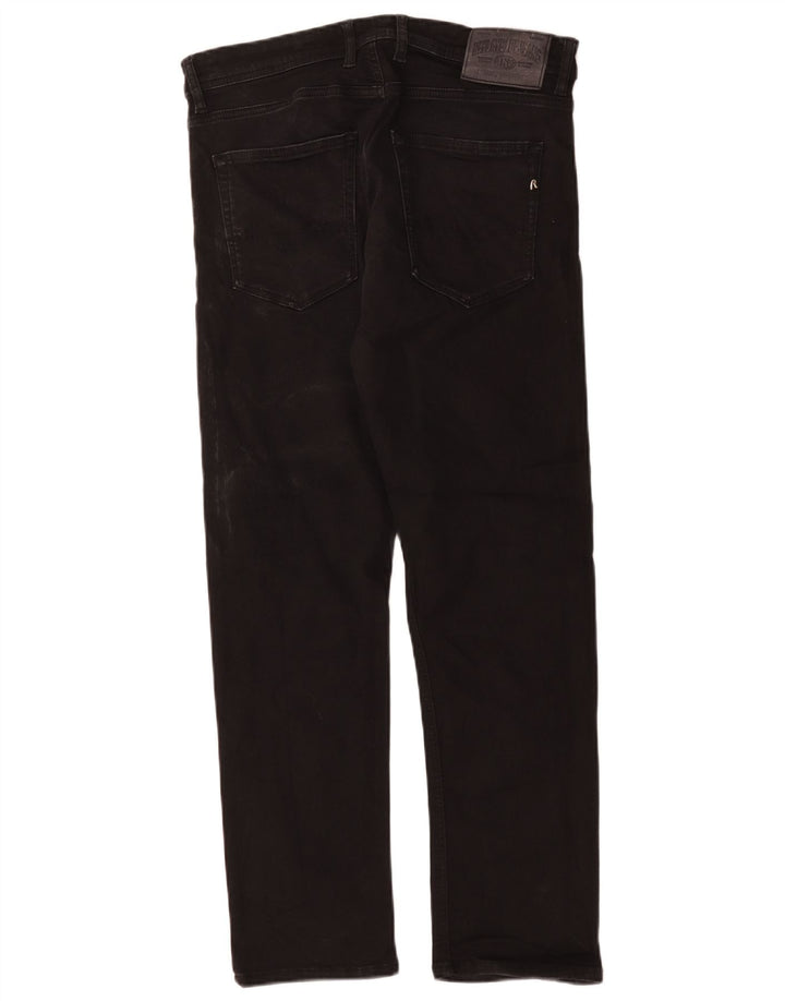 Replay Mens Slim Jeans W32 L30 Black Cotton
