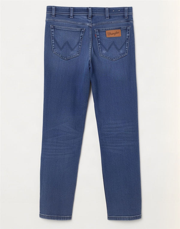 Wrangler Mens Texas Slim Jeans W32 L30 kék pamut