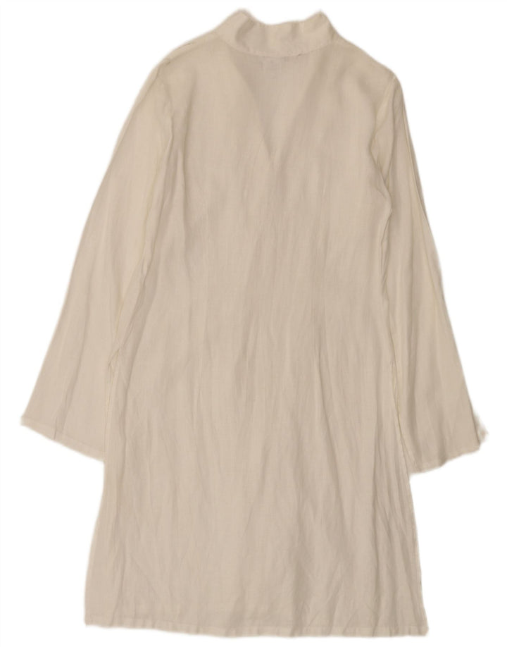 Naracamicie Womens Shirt Dress UK 12 Medium White