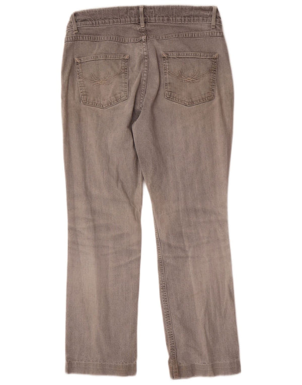 Marks & Spencer Dame Straight Jeans UK 12 Medium W30 L26 Grå Bomuld