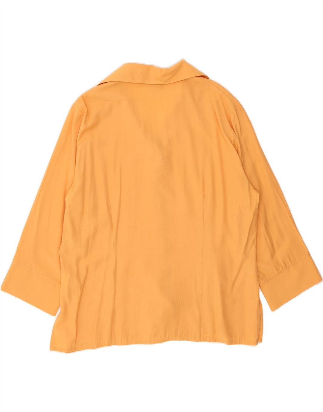 KINGFIELD Womens 3/4 Sleeve Shirt Blouse IT 42 Medium Yellow Viscose Vintage Kingfield and Second-Hand Kingfield from Messina Hembry 