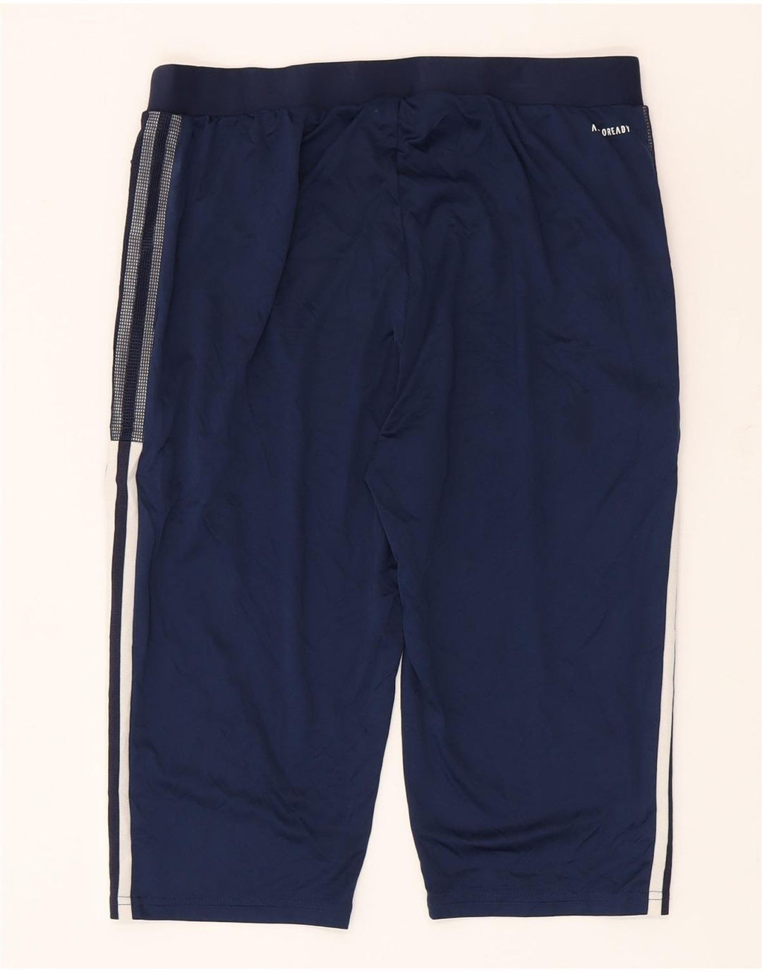 Adidas Mens Aeroready Bermuda Sport Shorts Large Navy Blue Polyester
