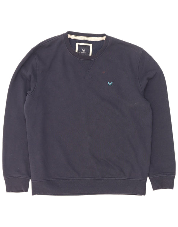 Crew Clothing Mens Sweatshirt Jumper Large Navy Blue Cotton