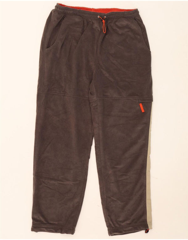 Lotto Pantalon de survêtement en velours pour homme UK 42/44 XL Marron Colourblock