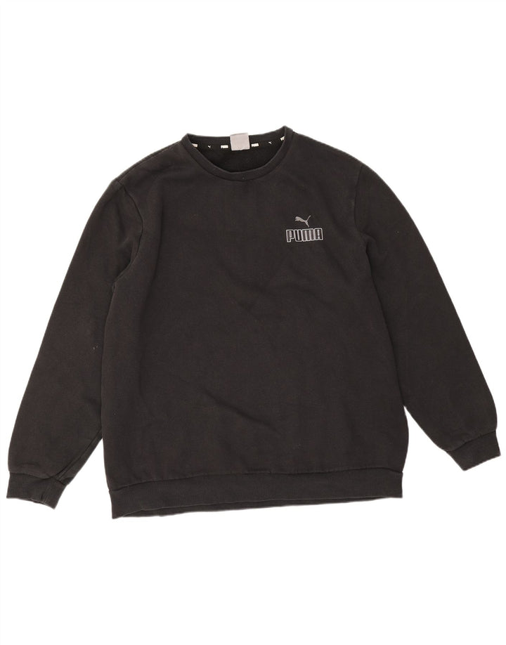 Puma Herre Sweatshirt Jumper XL Sort Bomuld