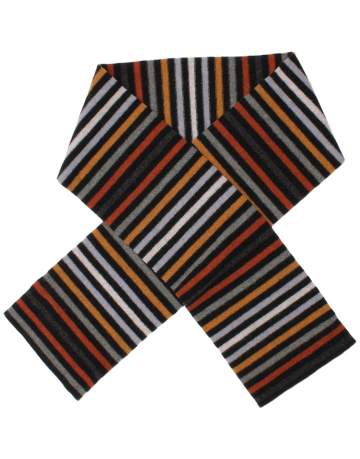 Robert Mackie Mens Rectangle Scarf One Size Multicoloured Striped Classic