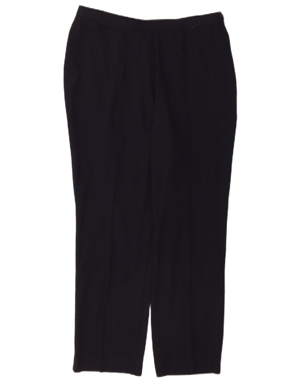 Marks & Spencer Damen-Freizeithose mit hoher Taille, UK 16, Größe L W34 L28, Marineblau