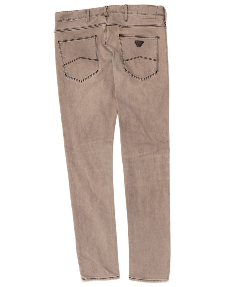 Armani Mens Skinny Jeans W30 L32 Grey Cotton
