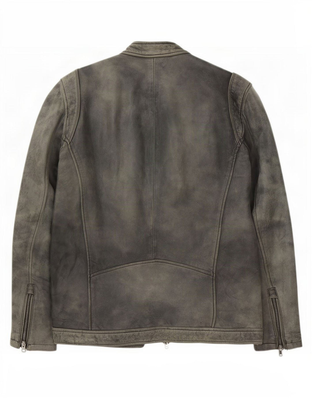 Мужская кожаная куртка PEPE Jeans UK 44 2XL Серая