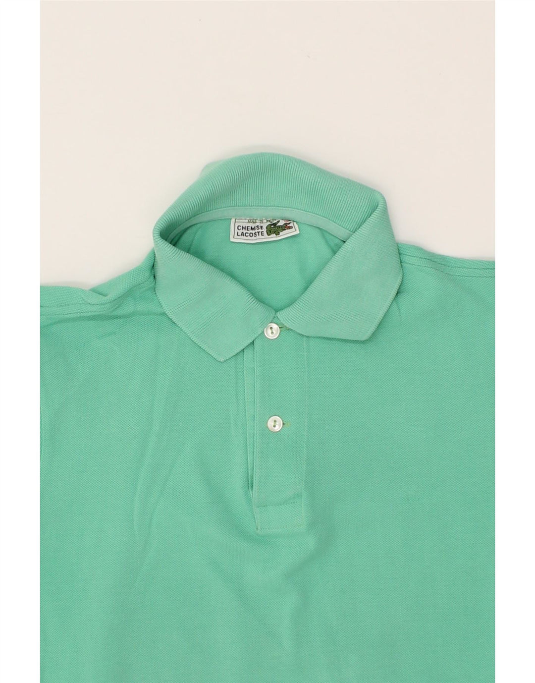 LACOSTE Mens Polo Shirt Small Green Cotton Vintage Lacoste and Second-Hand Lacoste from Messina Hembry 