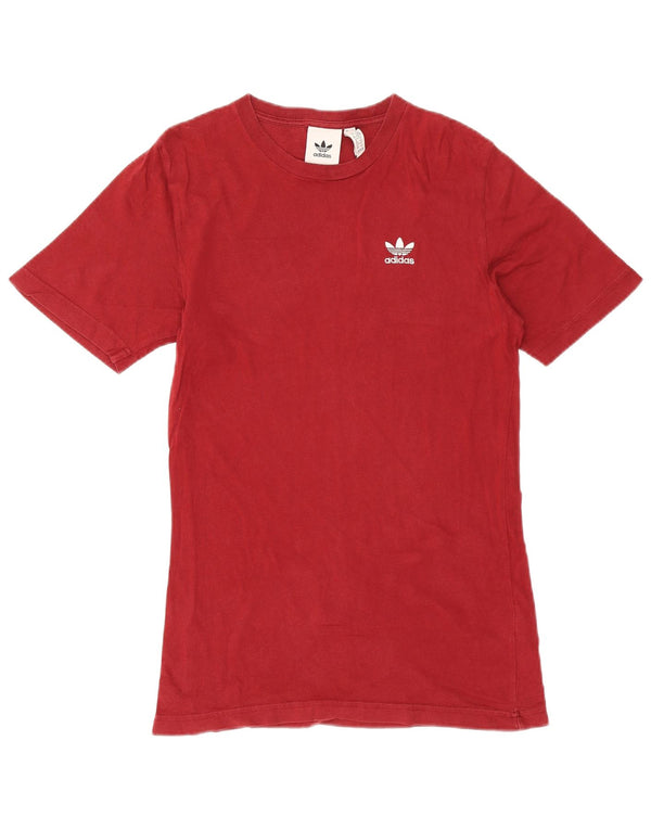 T-shirt da uomo Adidas Top XS rossa in cotone