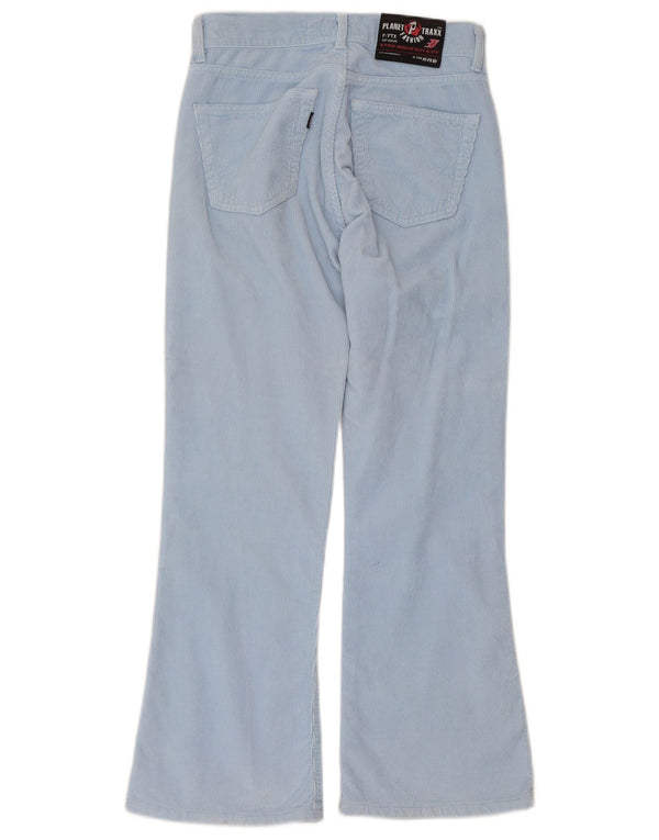 Vintage Damen Bootcut Cordhose W26 L27 Blaue Baumwolle