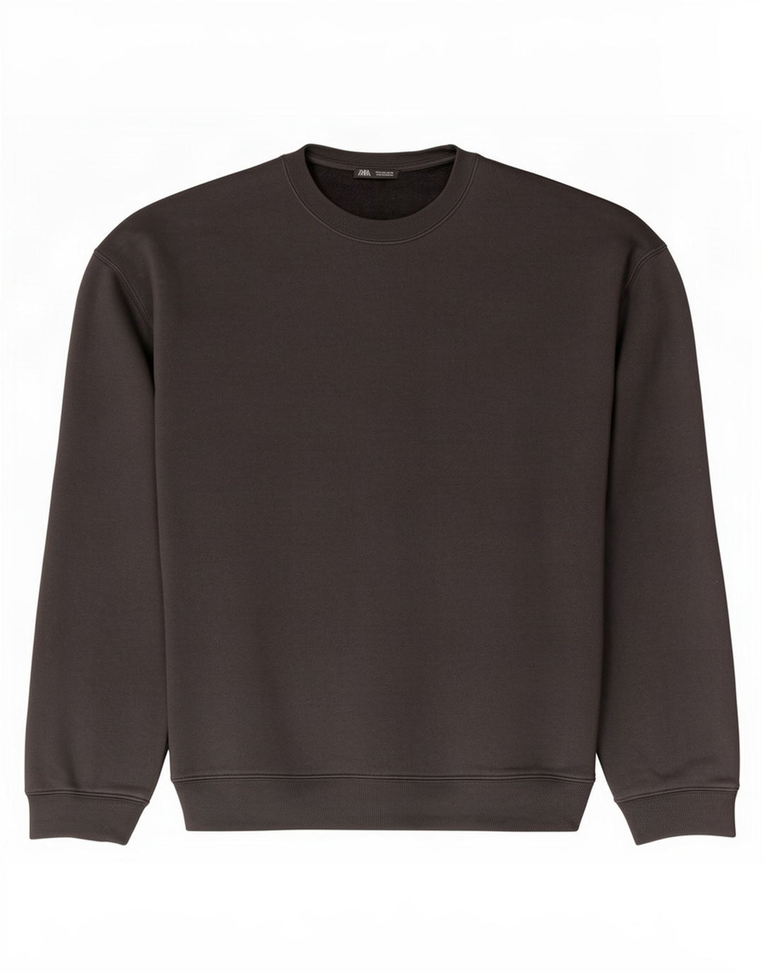 Zara Mens Loose Fit Sweatshirt Jumper Large Black Cotton