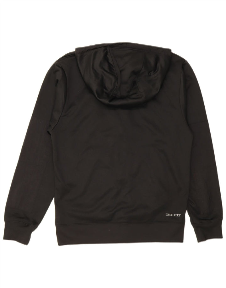 Nike Mens Zip Hoodie Sweater XS Black Polyester