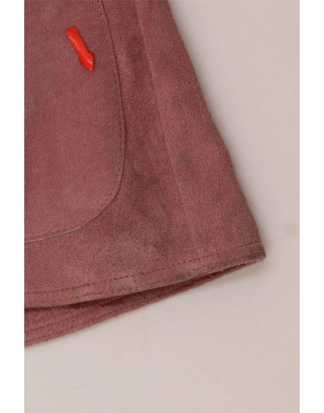 Giacca blazer da donna in pelle scamosciata a 2 bottoni VINTAGE IT 46 grande in pelle rosa