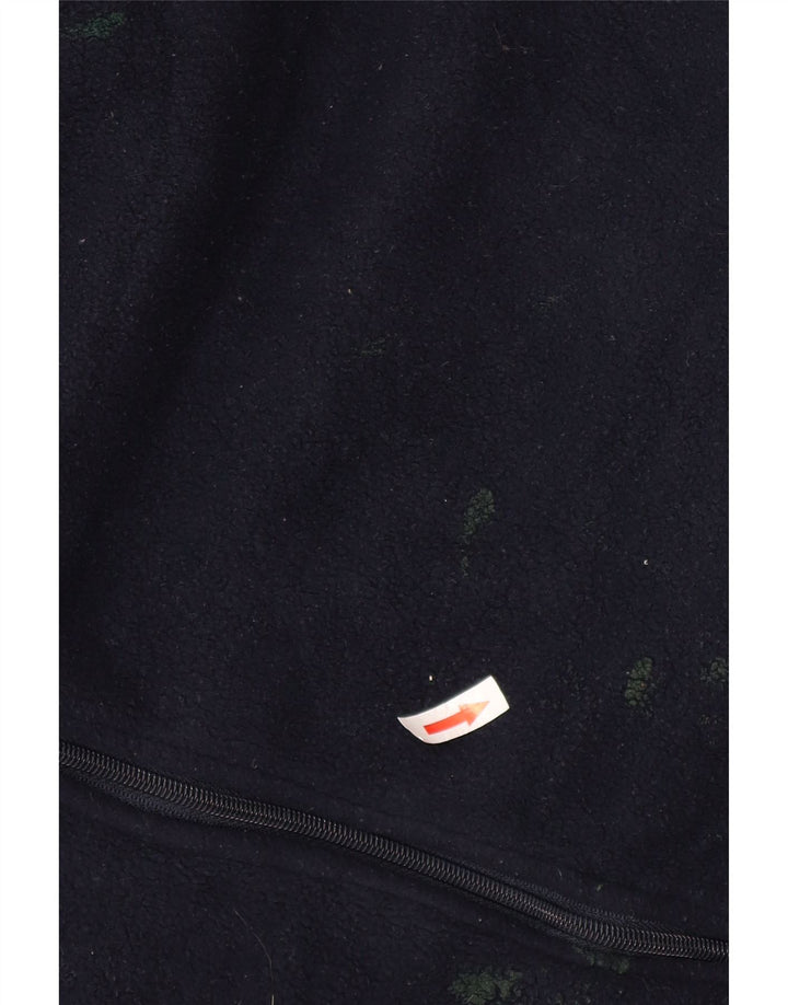 Giacca in pile da uomo Reebok UK 40 Large blu navy in poliestere