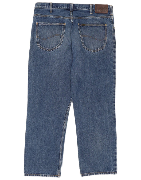 Lee Mens Brooklyn Comfort Straight Jeans W38 L30 Blue Cotton
