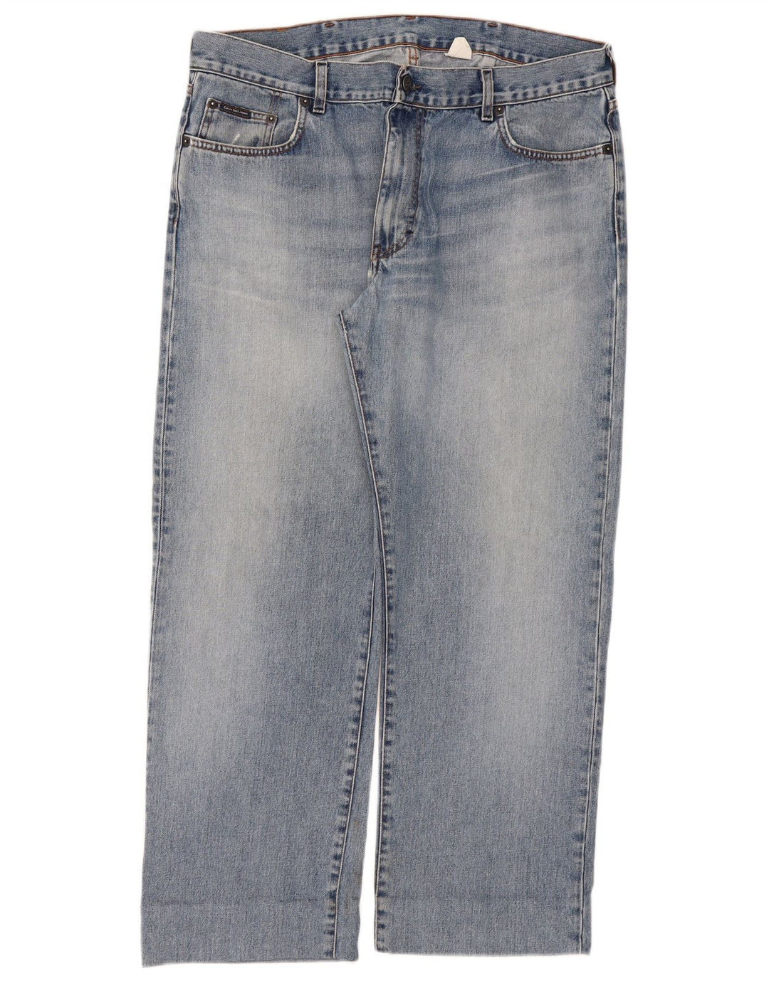 Calvin Klein Womens Straight Jeans W36 L28 Blue
