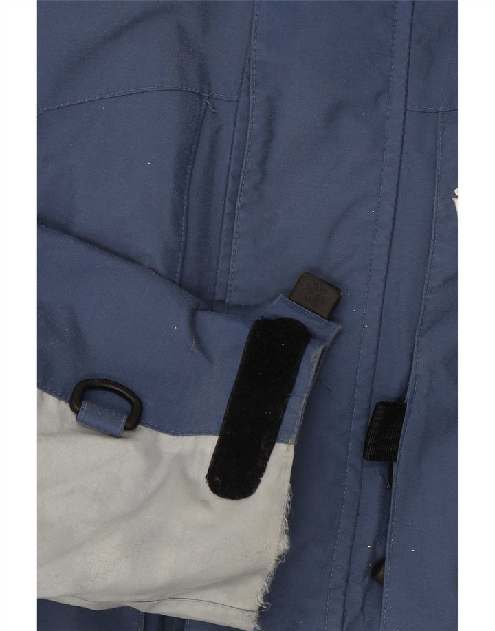 Męska kurtka narciarska Jack Wolfskin UK 40/42 Duży niebieski poliamid z blokami kolorów