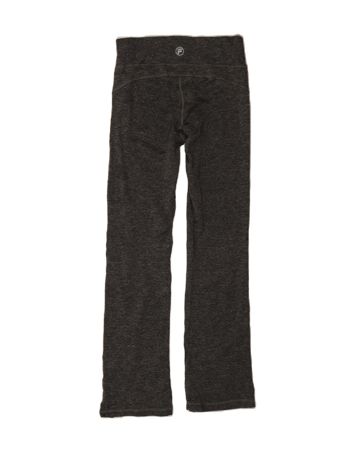 FILA Womens Tracksuit Trousers UK 6 XS Grey Flecked Polyester Vintage Fila and Second-Hand Fila from Messina Hembry 