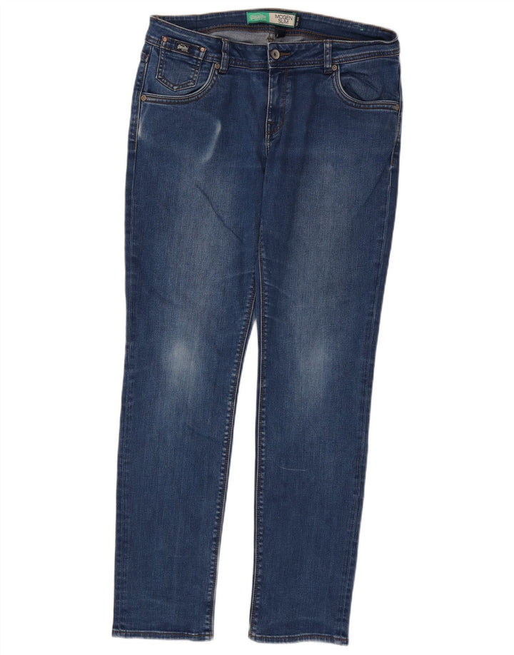 Superdry Dame Imogen Slim Jeans W32 L32 Blå Bomuld
