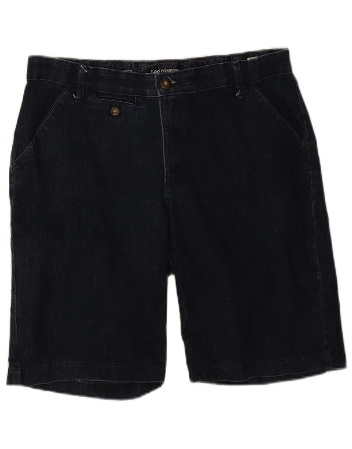 Lee Womens Denim Shorts US 10 Large W32  Navy Blue Cotton