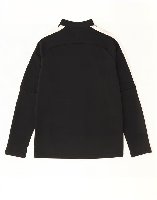 Maglia da tuta Nike Dri Fit con collo e zip da uomo, color block medio nero