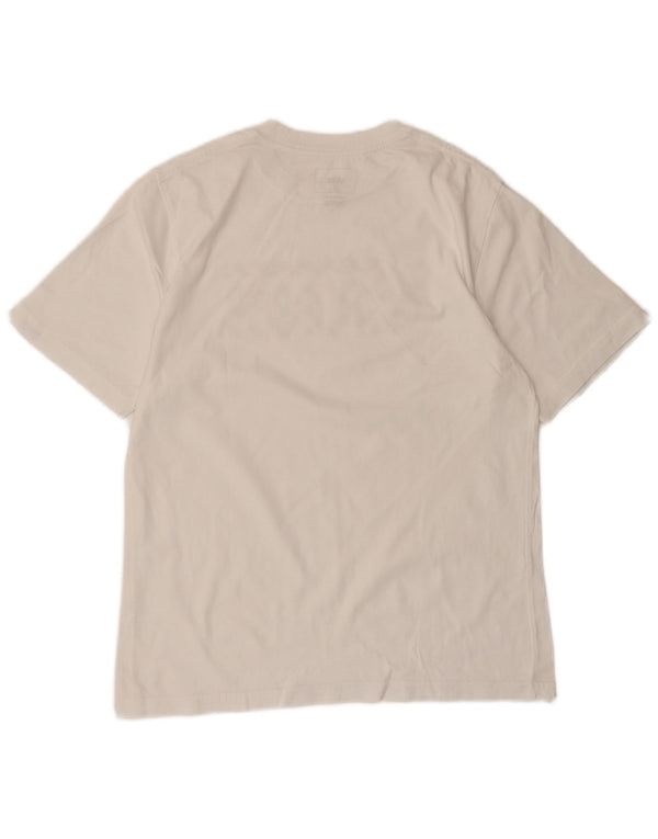 Vans Boys Custom Fit Graphic T-Shirt Top 10-11 Years Medium White Cotton