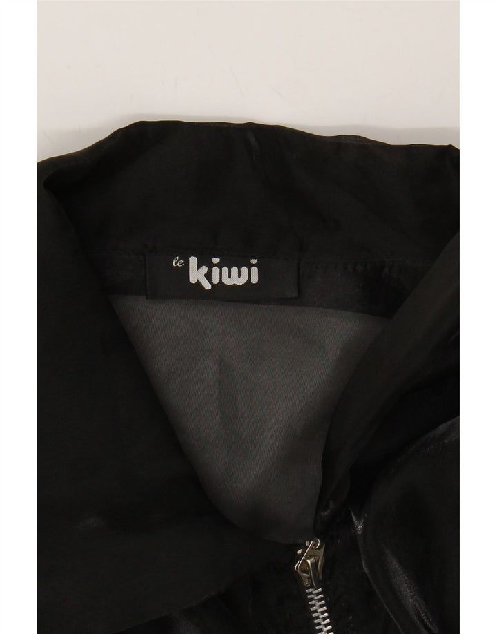 KIWI Womens See throught Overcoat UK 18 XL Black Polyester Vintage Kiwi and Second-Hand Kiwi from Messina Hembry 