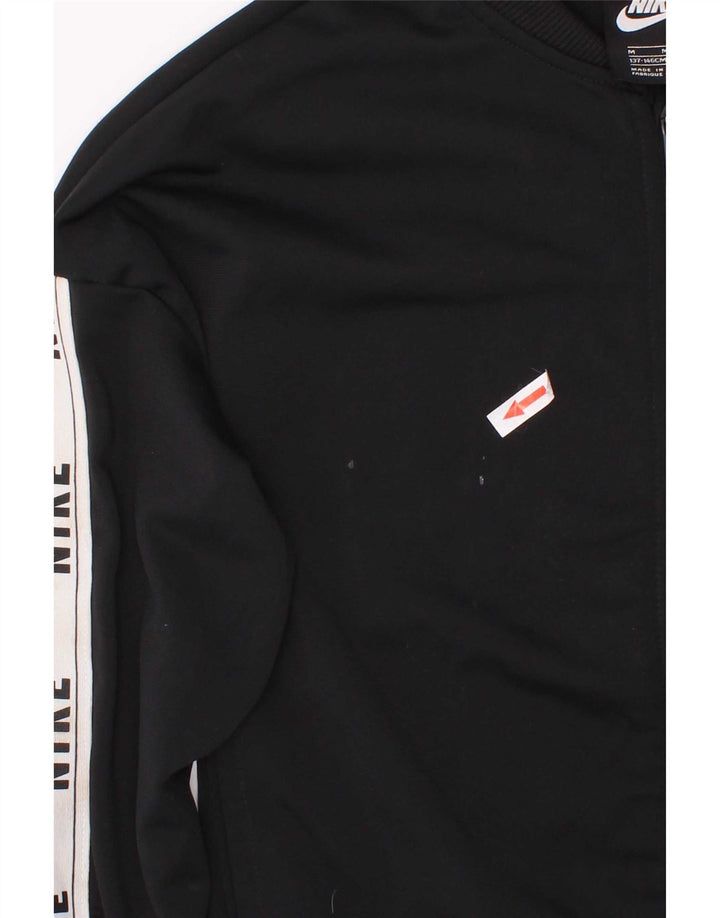Nike træningsdragt topjakke til piger 10-11 år Medium Sort Colourblock