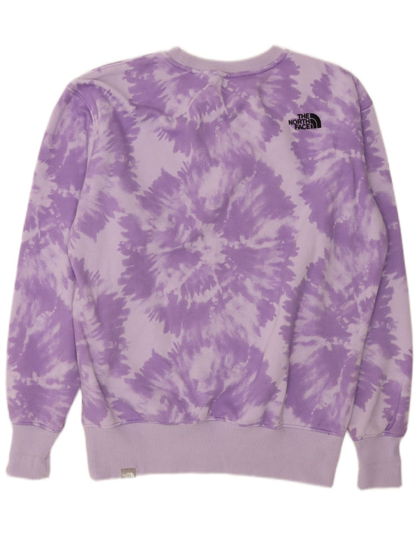 Pulover de hanorac The North Face pentru femei, cu tăiere lentă, UK 18 XL, violet Tie Dye