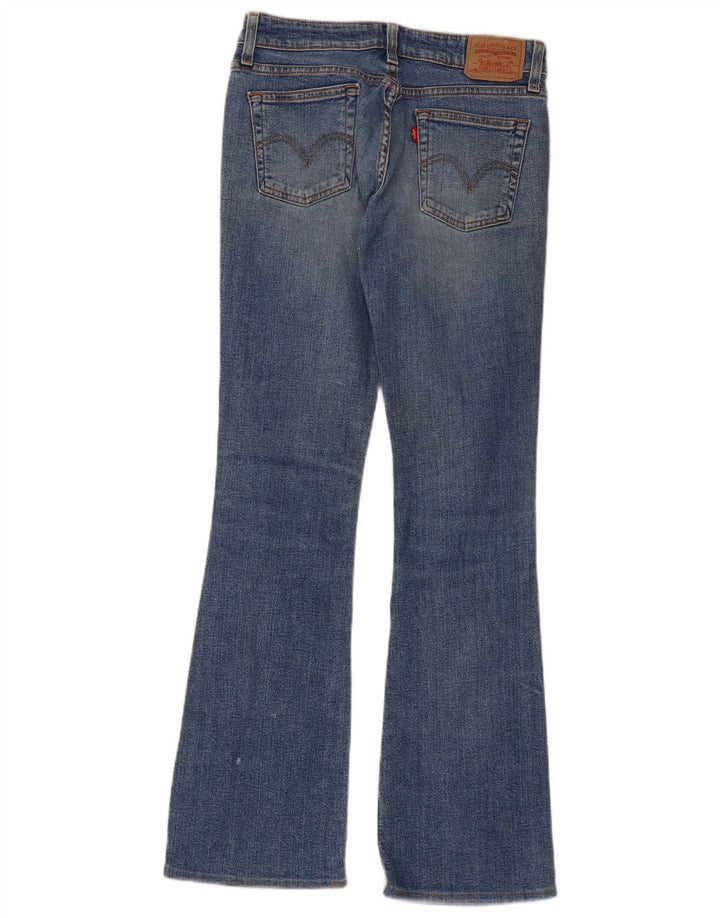 Levi's Dame 518 Super Low Bootcut Jeans Størrelse 3 Small W28 L32 Blå Bomuld