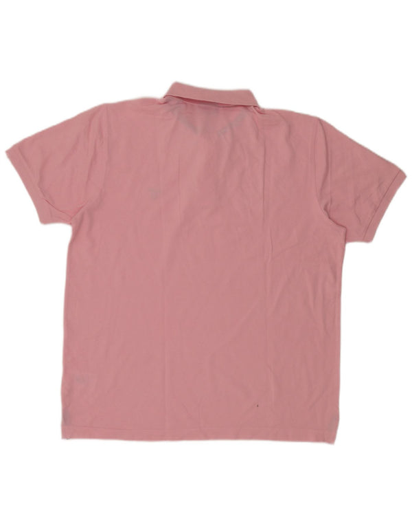 Gant Mens Polo Shirt XL Pink Cotton