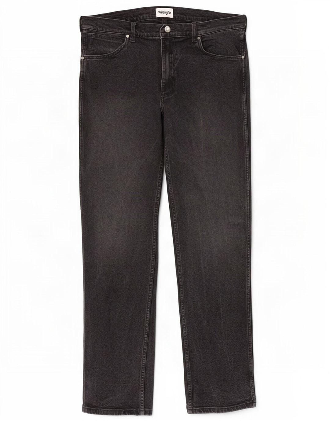 Jeans dritti da uomo Wrangler W36 L36 cotone nero
