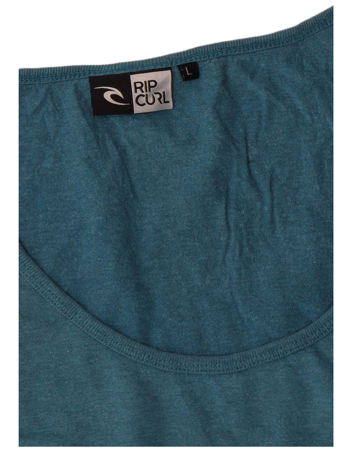 Rip Curl Débardeur Femme UK 16 Grand Coton Rayé Bleu