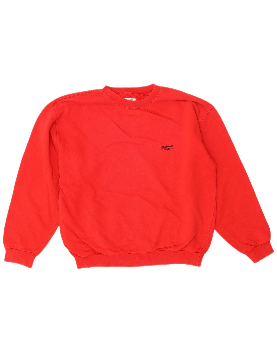 Benetton Womens Oversized Sweatshirt Jumper UK 14 Medium Red