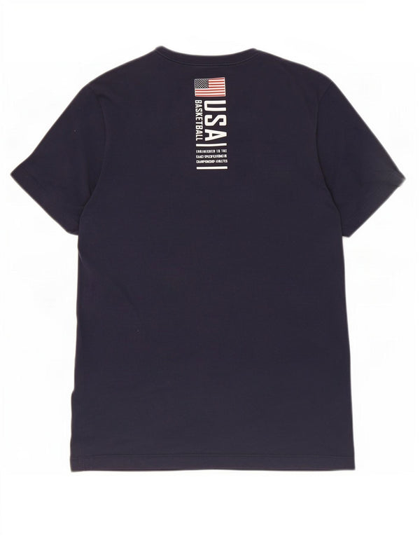 Nike Herre USA grafisk T-shirt top lille marineblå bomuld