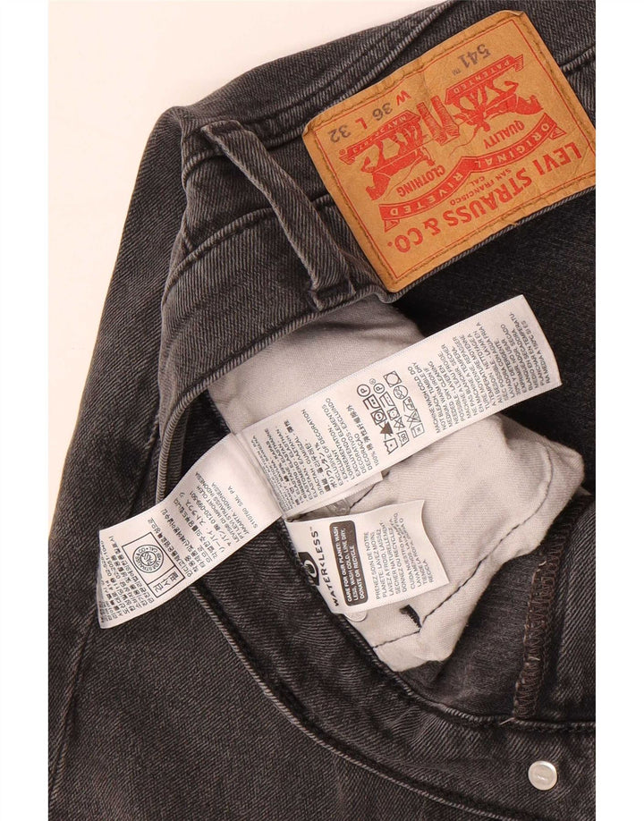 Levi's Herre 541 tilspidsede jeans W36 L32 Grå bomuld