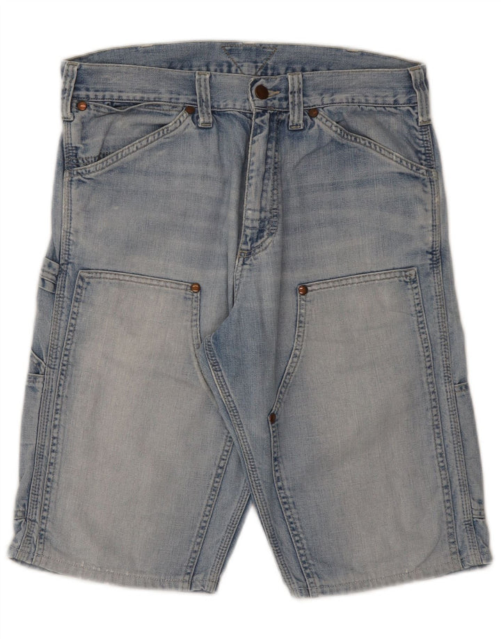 Meltin' Pot Herre Cargo Denim Shorts W31 Medium Blue