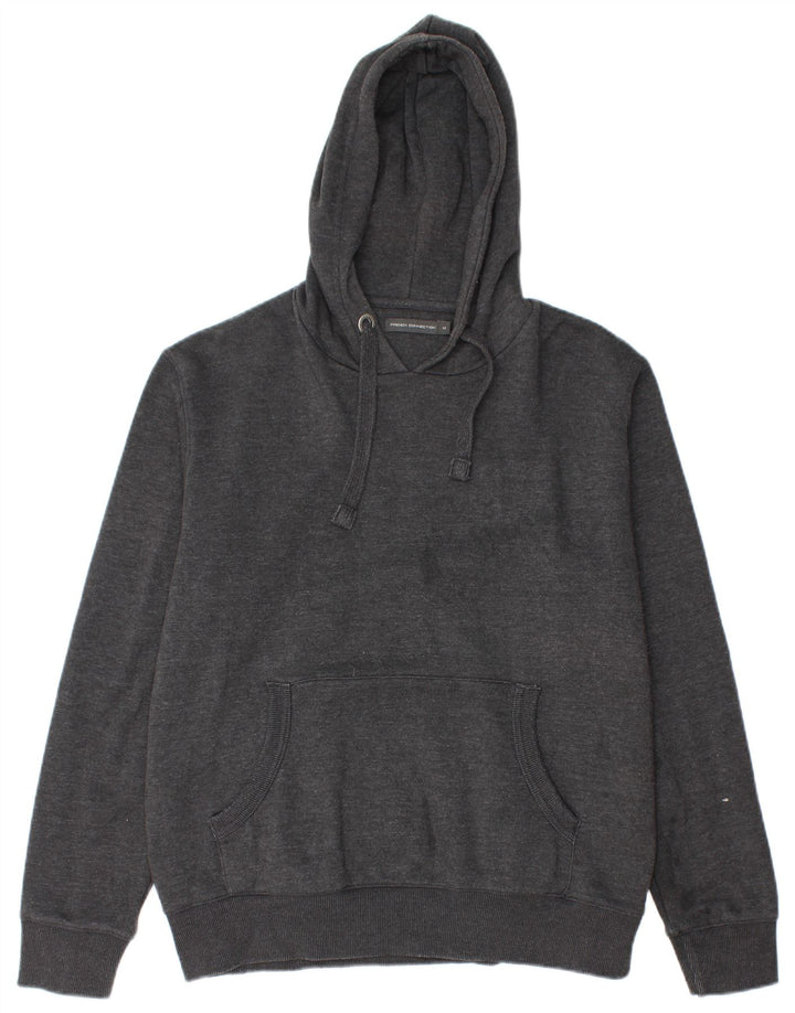 French Connection Pull à Capuche Homme Gris Moyen Coton