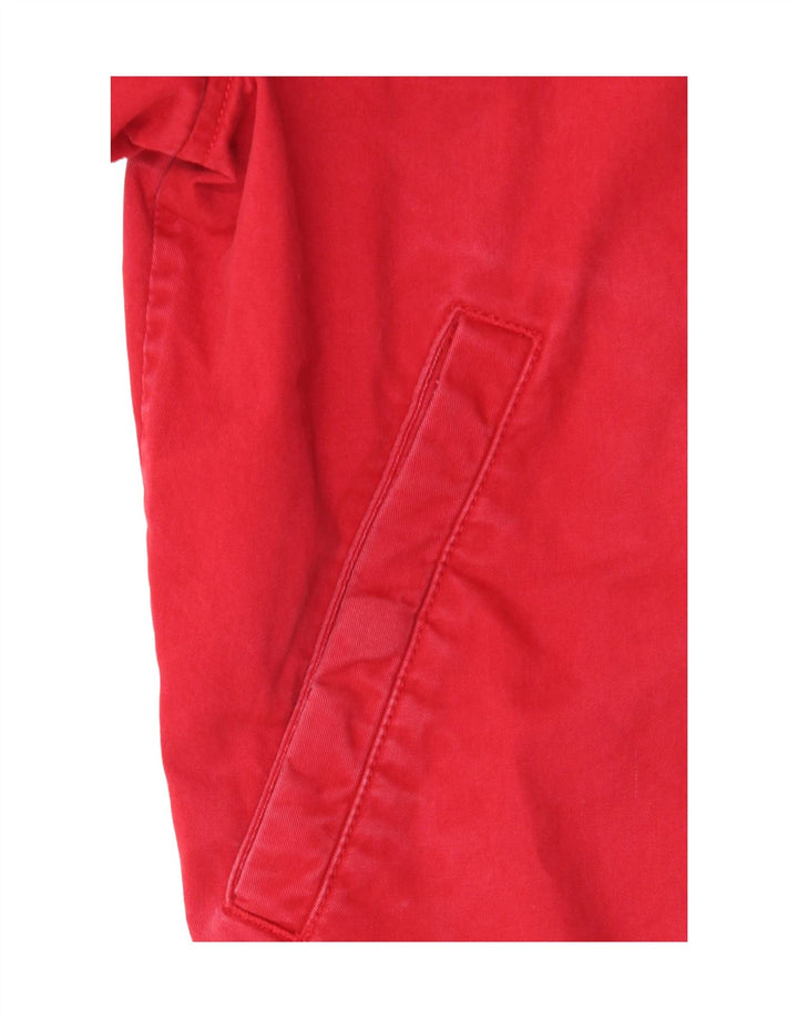 Gant Mens Bomber Jacket UK 36 Small Red Colourblock Cotton